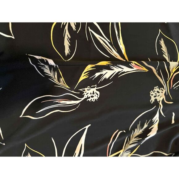 NWT White House Black Market Green Floral Bell Sleeve Dress A Line Small - Picture 2 of 6